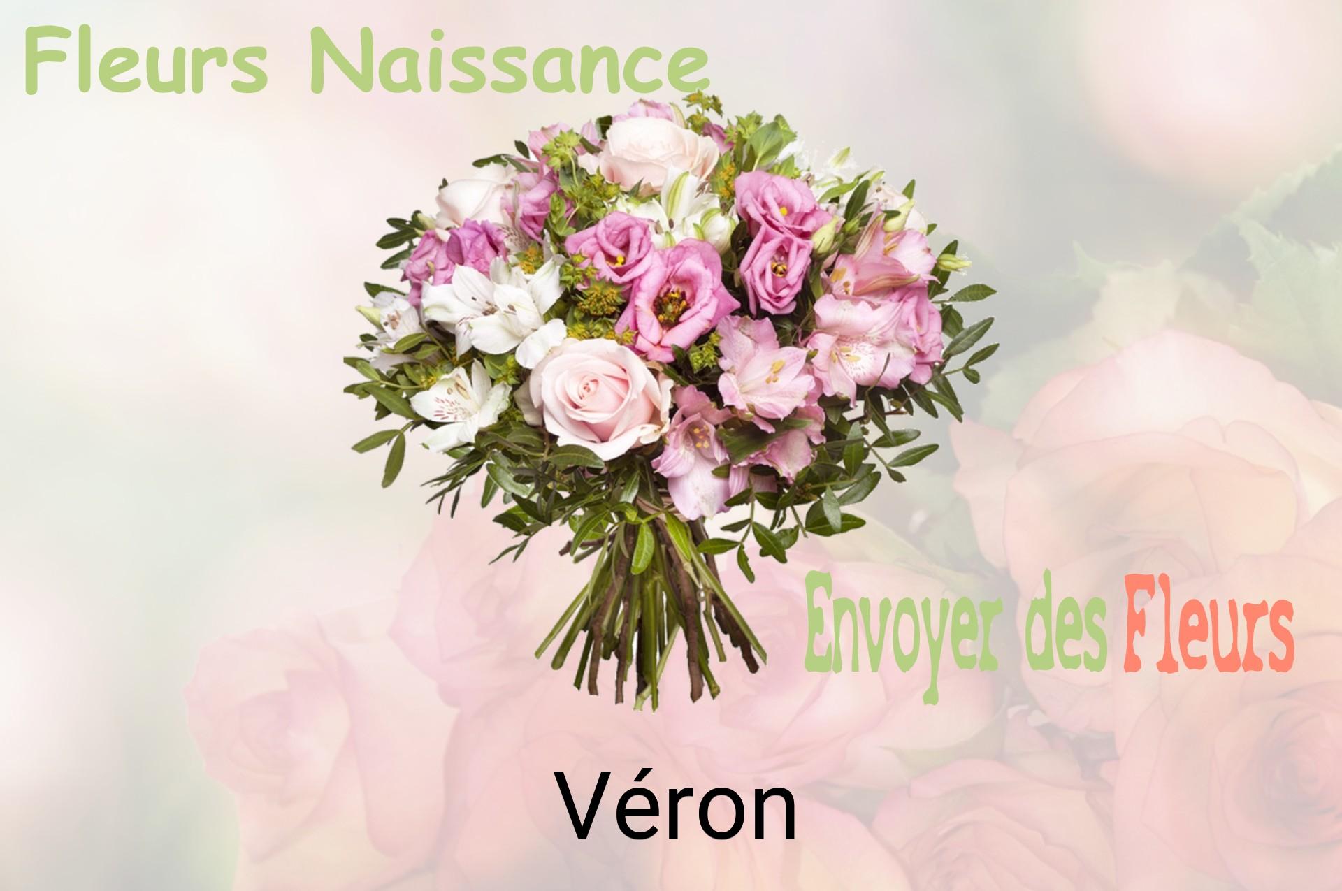 Bouquet de fleurs de naissance livré à Véron